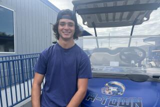 Harrison Novak of Agoura is a 5-foot-7 quarterback who passed for 394 yards and six touchdowns against Calabasas.