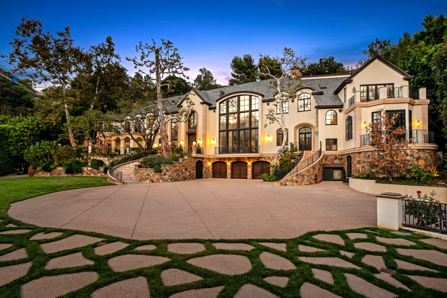 Gene Simmons' amenity-loaded mansion in Benedict Canyon spans 16,000 square feet and has a swimming pool with a 60-foot slide.