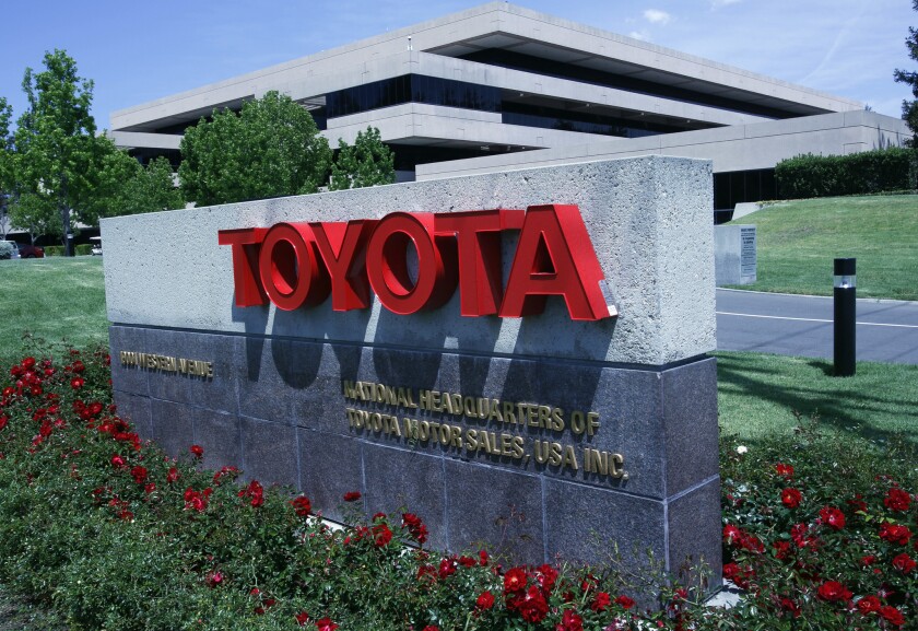 Toyota is moving its U.S. headquarters from Torrance to Plano, Texas, but California still gained 498,000 new jobs in the 12 months ending Jan. 31, almost 30% more than Texas' tally for the same period.