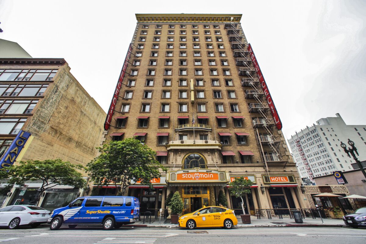 Once a den of prostitution and drugs, the Cecil Hotel in downtown L.A