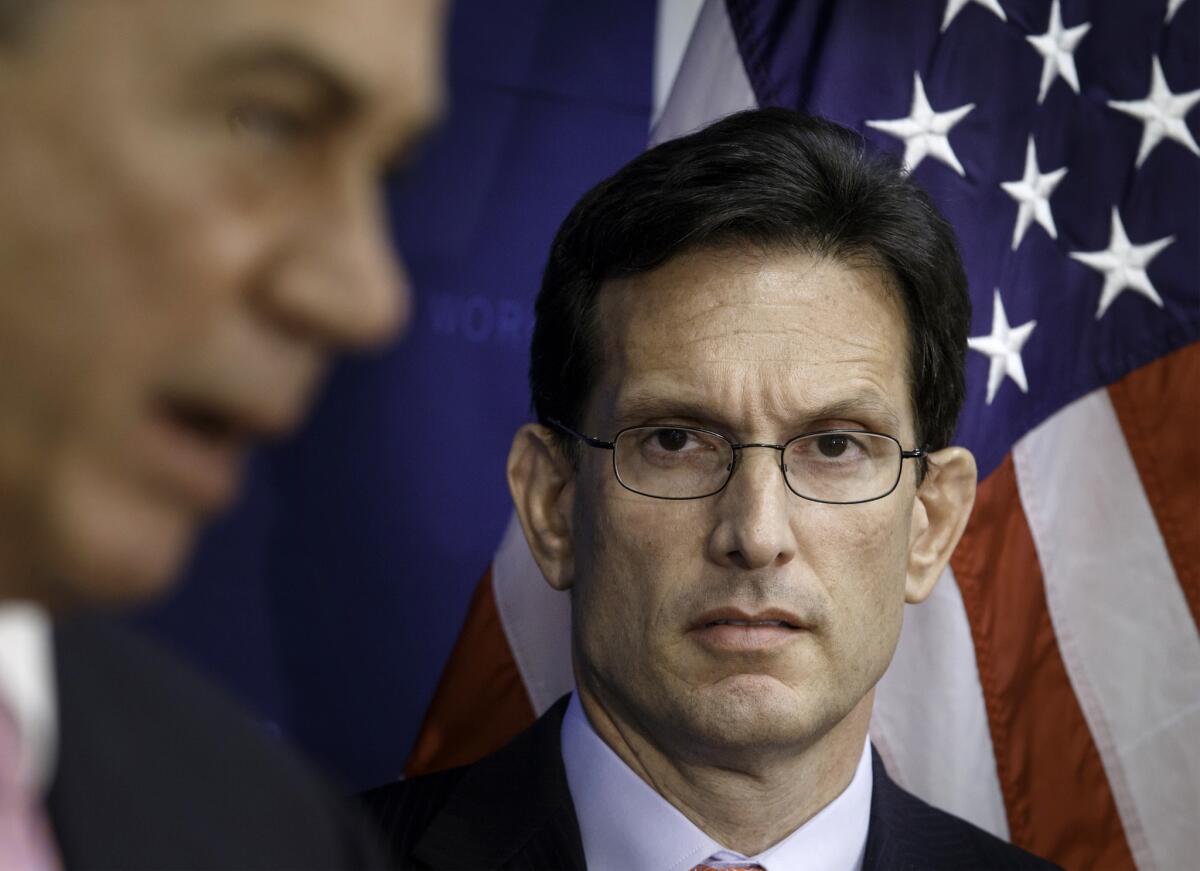 Rep. Eric Cantor (R-Va.) said he would resign his seat in Congress on Aug. 18.