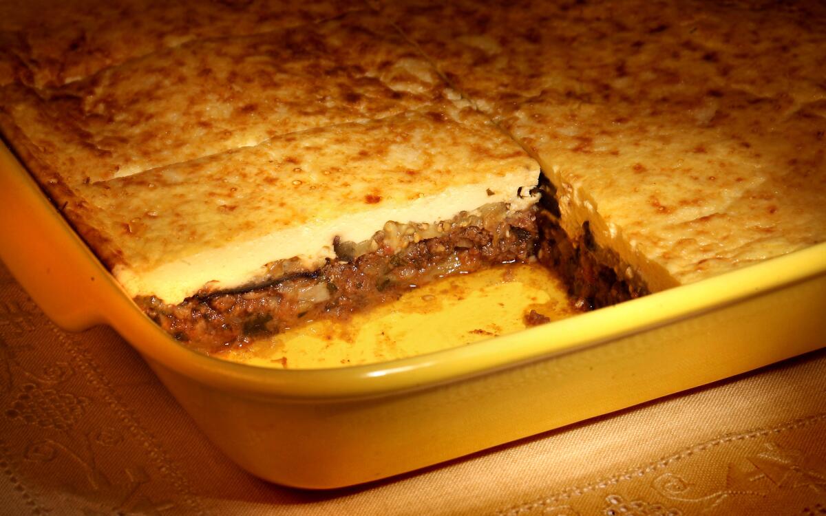 Balkan-style moussaka