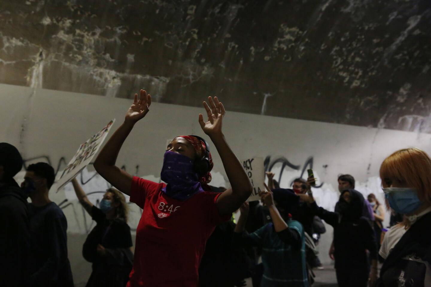 Downtown L.A. protest