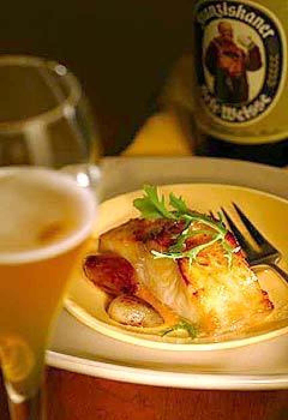 Hans Röckenwagner marinates black cod in beer and miso.