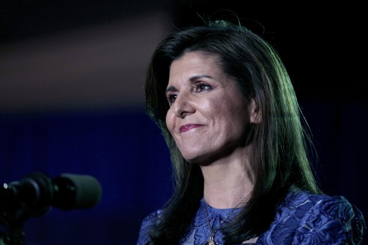 La precandidata republicana a la presidencia, la exembajadora ante la ONU Nikki Haley