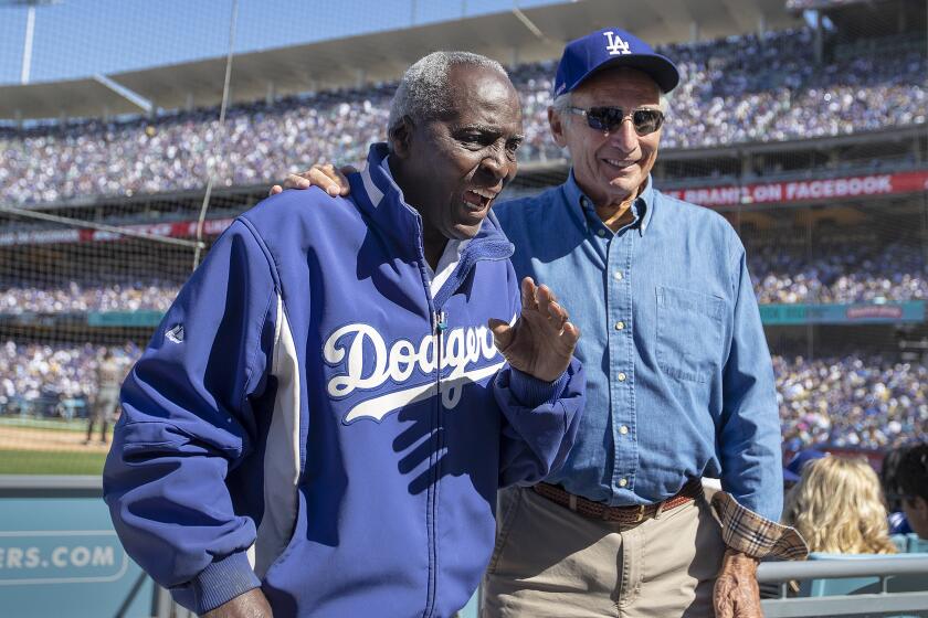 LOS ANGELES, CALIF. -- THURSDAY, MARCH 28, 2019: Former Dodgers outfielder (1965-67) ?Sweet? Lou Johnson.