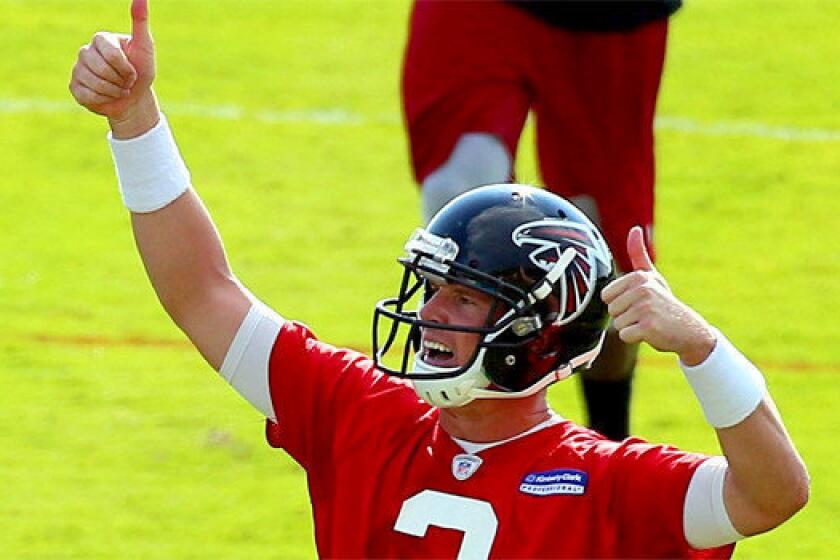 Quarterback Matt Ryan and the Atlanta Falcons have agreed to terms on a five-year, $103.75-million contract extension, a person familiar with the situation told the Associated Press.