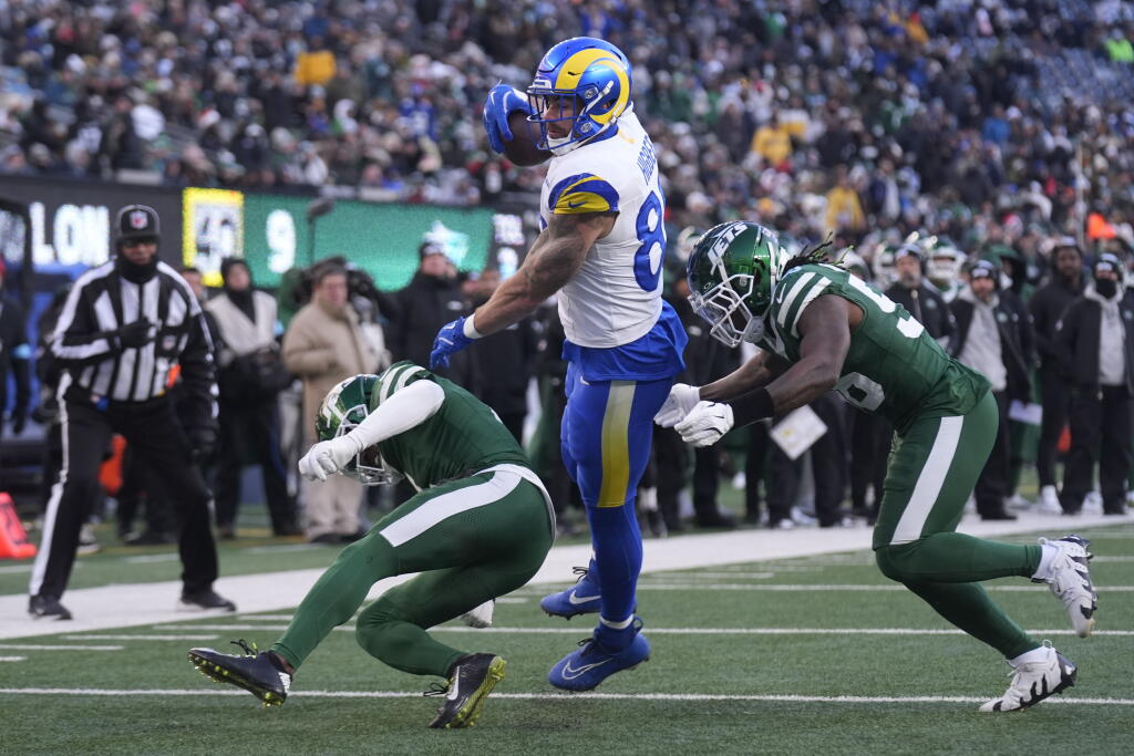 La Rams Jet Tyler Higbee is hero in Rams' win over Jets in first game back - Los ...