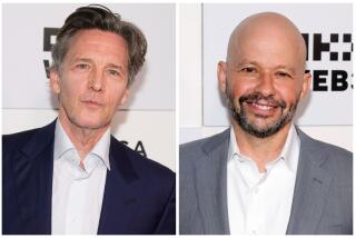 Andrew McCarthy, left, and Jon Cryer at the 'Brats' premiere