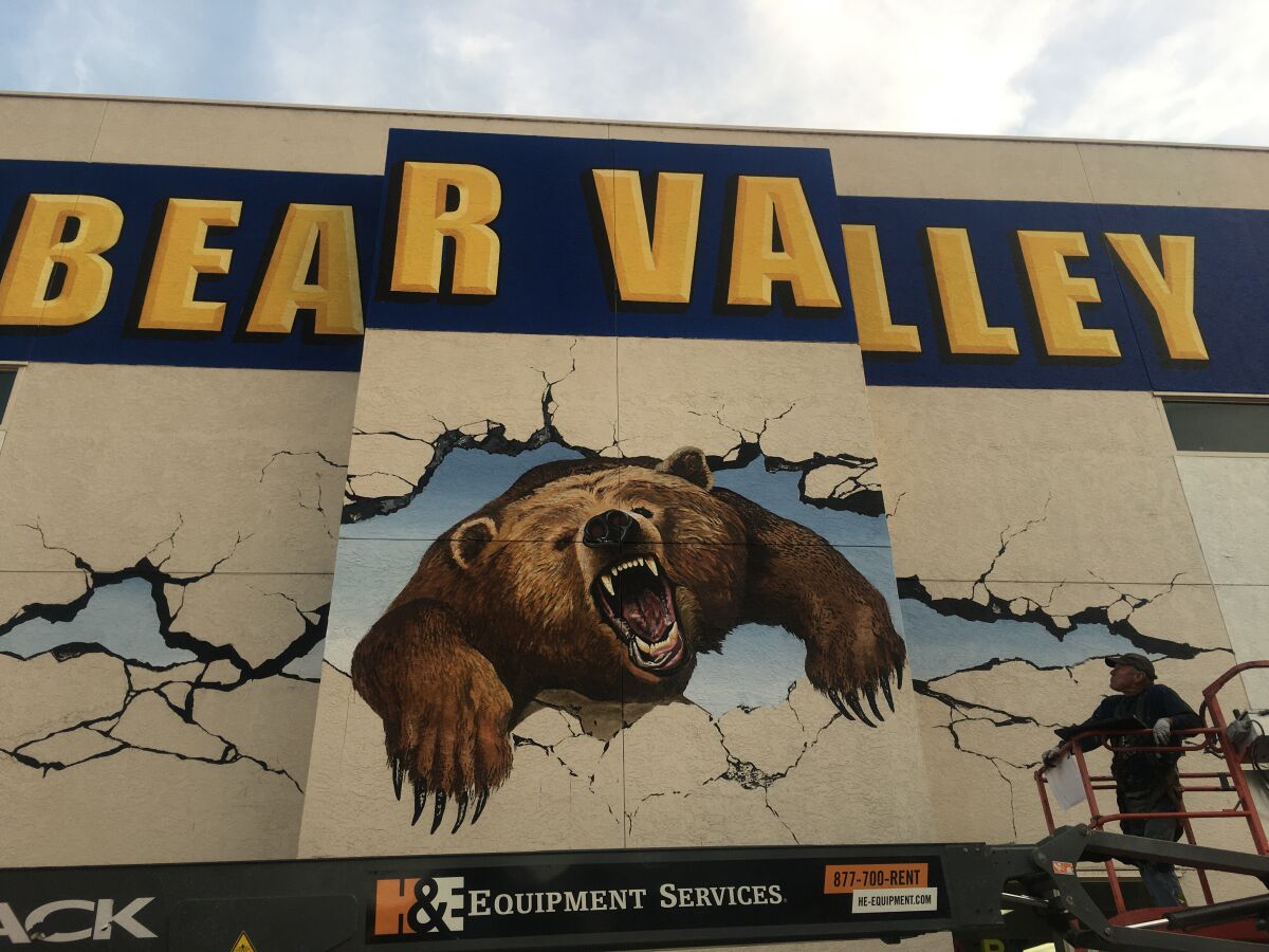 Bear Valley Middle School’s Associated Student Body team saved money for three years to finance a mural. 