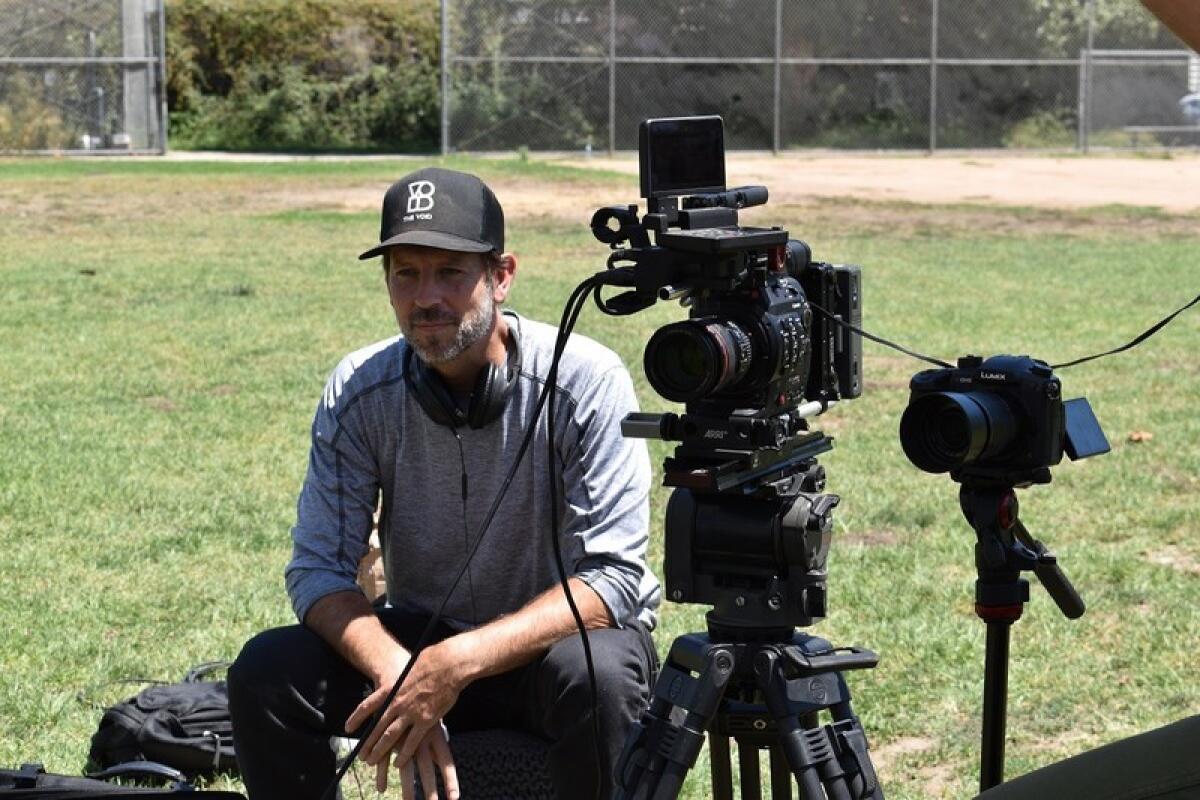 Director-producer Ryan Polomski from the documentary "Raymond Lewis: L.A. Legend" poses for a photo.