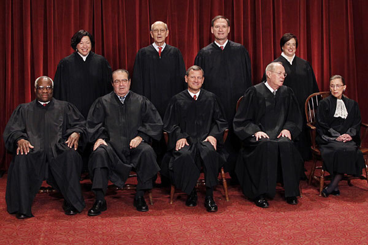 The U.S. Supreme Court poses for a photo in 2010.