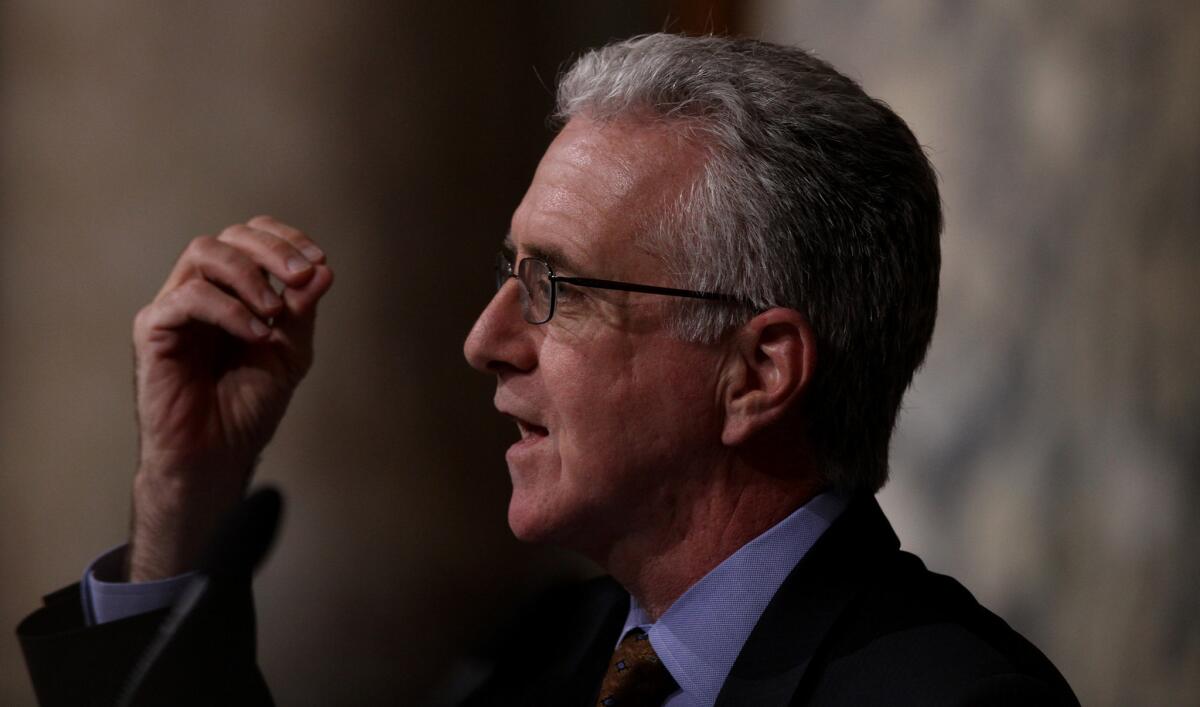 Los Angeles City Councilman Paul Krekorian, shown in 2012, is proposing an ordinance that would require residents to secure handguns when they aren't being used, either by storing them in a locked container or disabling them with a trigger lock.
