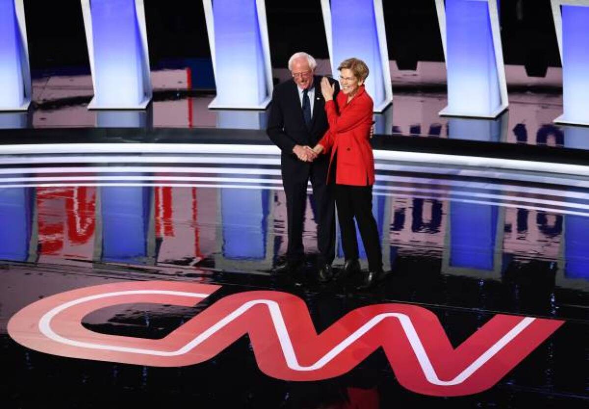 Bernie Sanders and Elizabeth Warren 