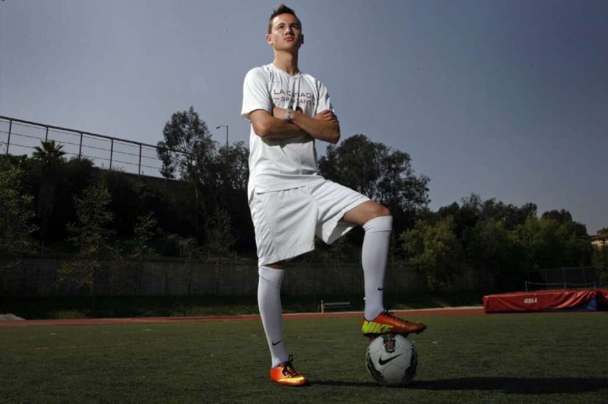 La Cañada High boys' soccer player Armand Bagramyan made history with his 43 goals in his senior season.