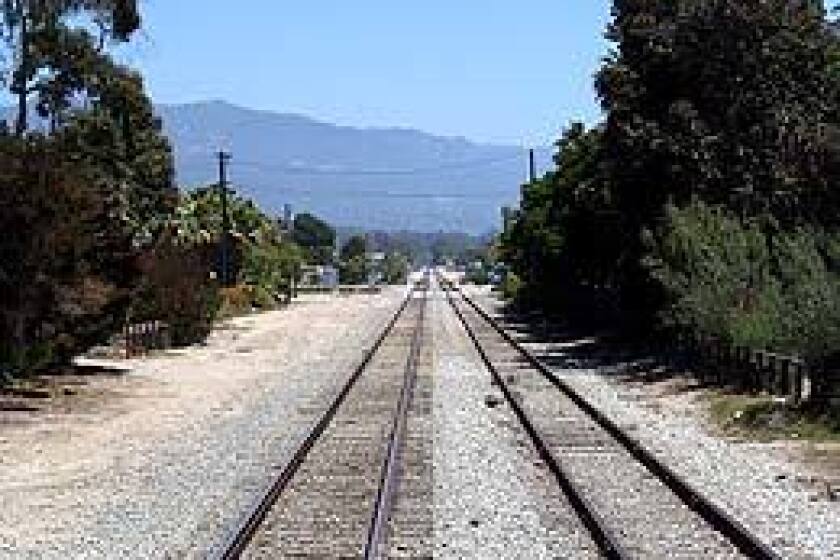 View from the back of the train.