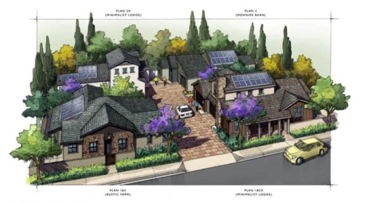 A rendering of the proposed Junipers project in Rancho Peñasquitos.