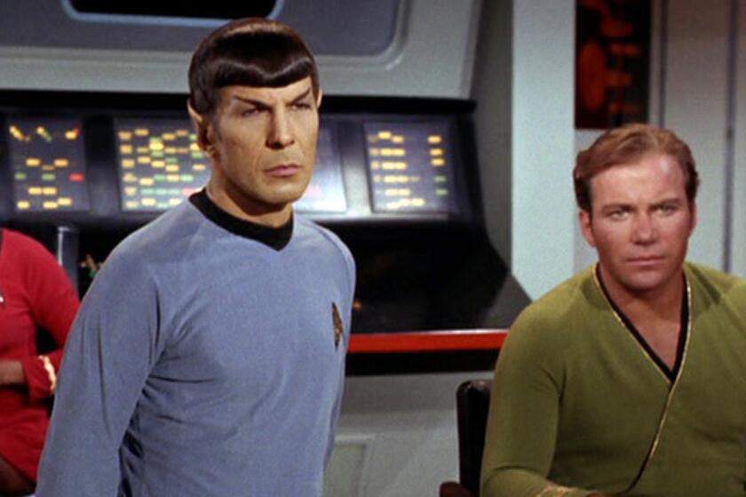 Of course, not all "Star Trek" episodes or films are created equal. Pictured, from left, are Nichelle Nichols as Uhura, Leonard Nimoy as Mr. Spock and William Shatner as Captain James T. Kirk in the episode "The Trouble With Tribbles."