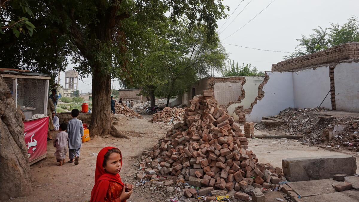 Shops were demolished near Jamrud, in Pakistan's tribal areas, under the collective punishment law. The shop owners were accused of selling narcotics, so the shops of an entire family were destroyed.
