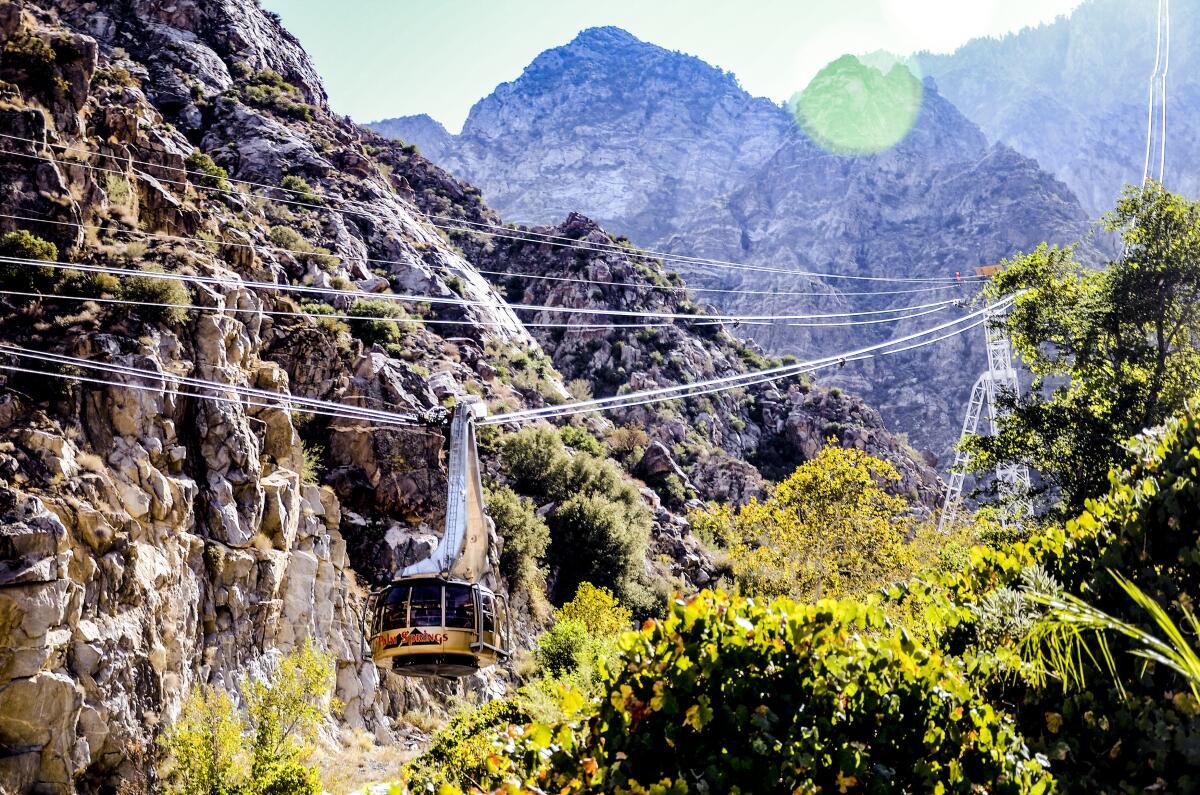 A gondola at the Palm Springs Aerial Tramway.