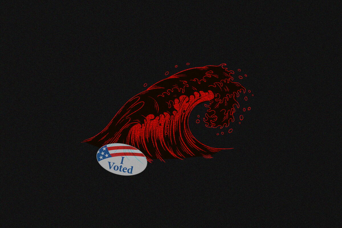 Red Wave Americans First Midterm elections 2022: The red wave that never came - Los Angeles Times
