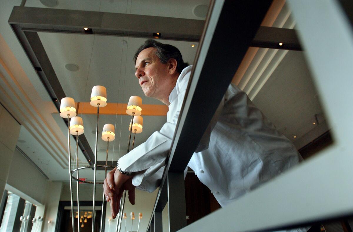 Chef Thomas Keller at his restaurant Per Se in the Time Warner Center in Manhattan.