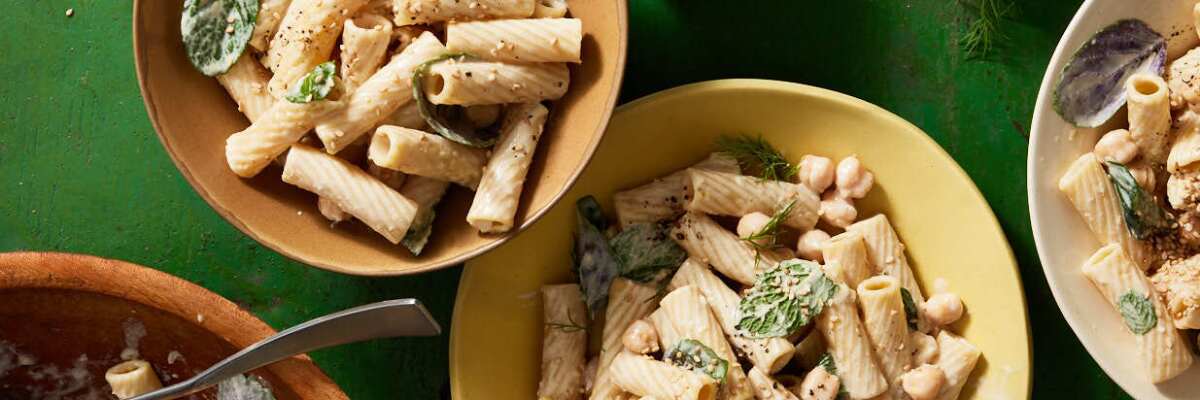 Pasta and Herb Salad with tahini by Ali Slagle.