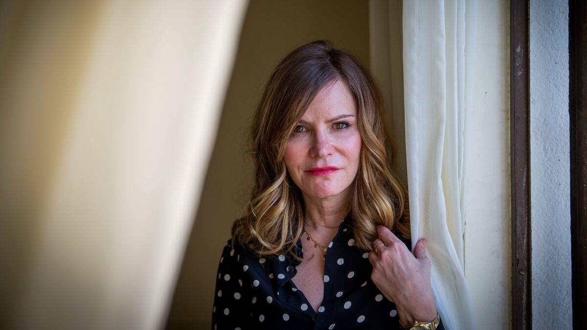 Actress Jennifer Jason Leigh stars in the new Netflix comedy "Atypical," as the mother of a son with autism.