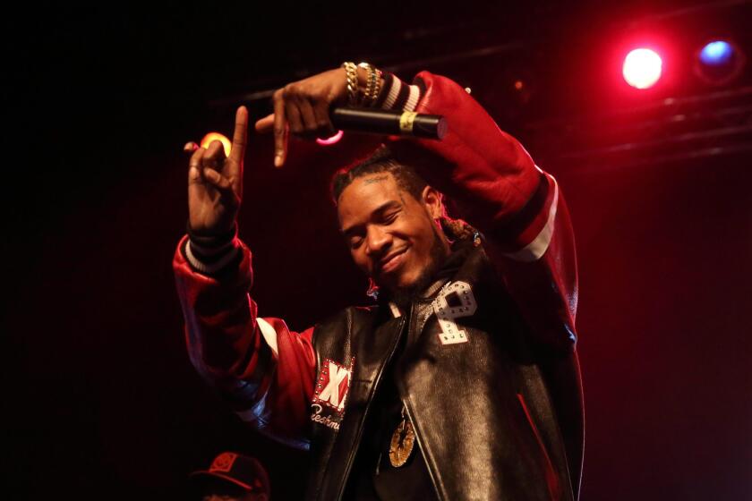 Hip-hop singer Fetty Wap performs in Indianapolis last month.