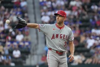 Los Angeles Angels starting pitcher Tyler Anderson during a baseball game.