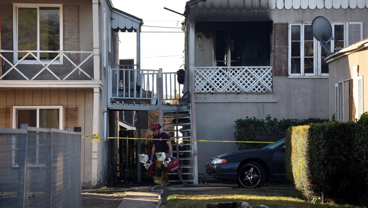 An investigation is underway into a deadly fire that killed two children early Thursday morning in the 200 block of West 14th Street in San Bernardino.