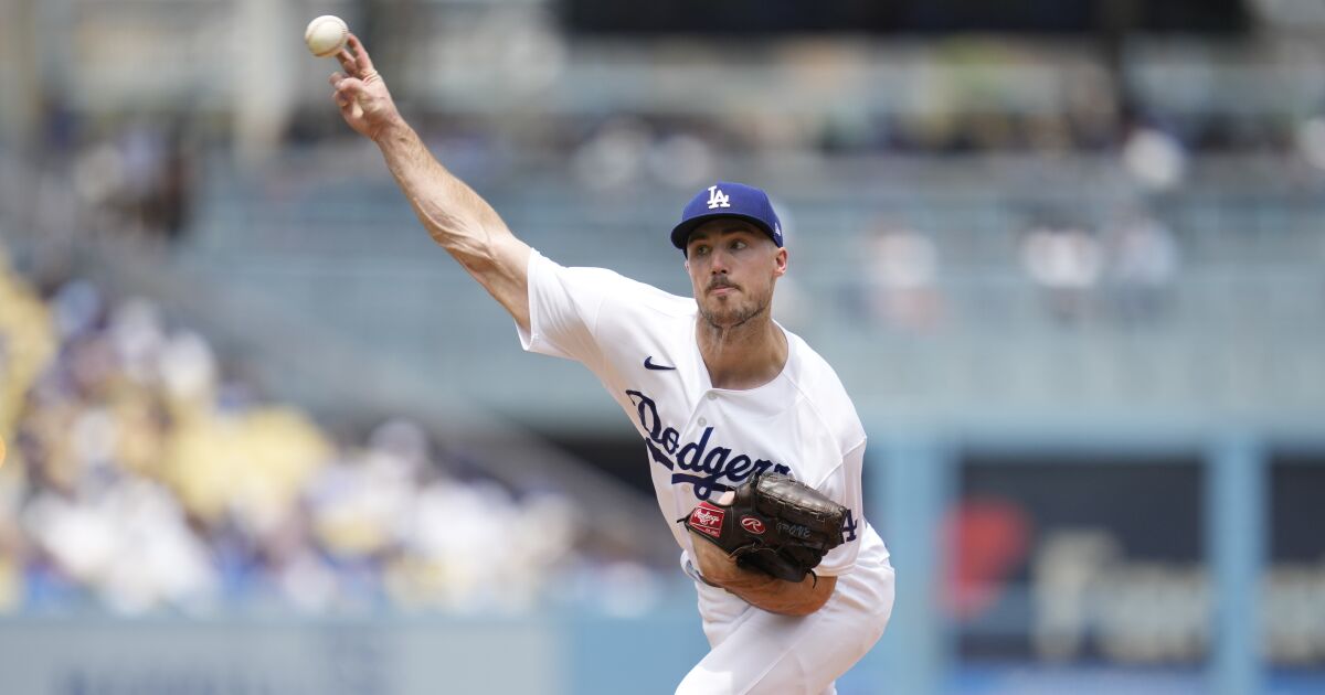 Michael Grove rocked by Reds to cap dismal month for Dodgers pitchers