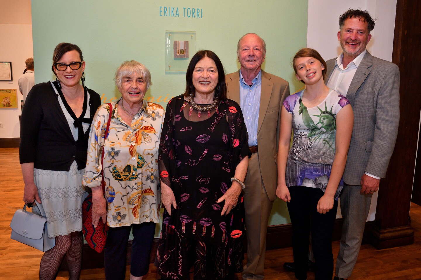 Athenaeum Executive Director Erika Torri (center) with Tina Torri, Jacqui McNally, Fred Torri and Else and Kevin Ranker