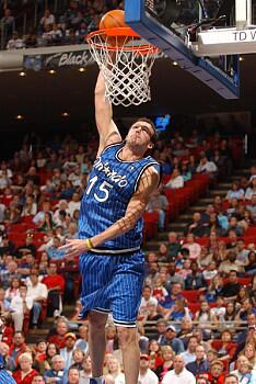 Magic forward Hedo Turkoglu, shown here dunking the ball with one hand during a 97-94 win over the Hornets, was a free-agent signing.