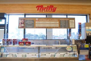 A photo of the Thrifty Ice Cream counter within Rite Aid's Glassell Park location