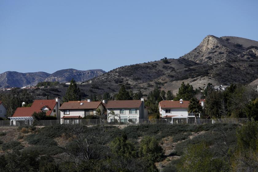 A neighborhood in Porter Ranch. Gov. Jerry Brown visited with residents in the neighborhood, where fumes from a Southern California Gas Co. well have sickened people and forced the relocation of families.