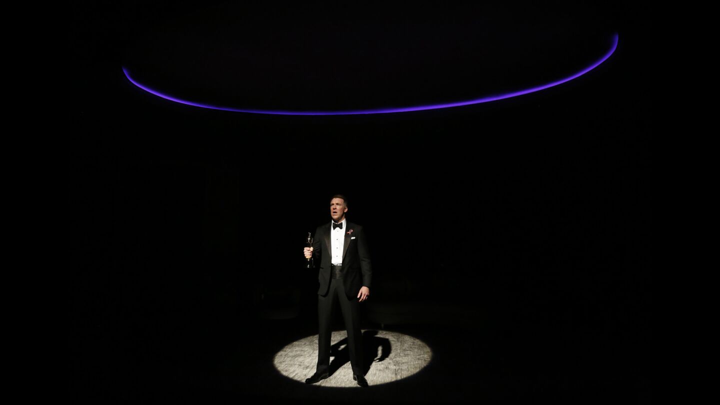 Brian Hutchison performs in the new Paul Rudnick play "Big Night" at the Kirk Douglas Theatre in Culver City.