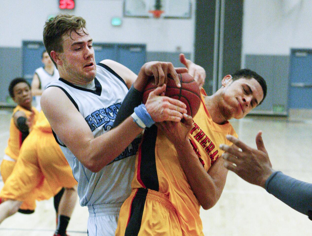 Photo Gallery: Crescenta Valley vs. Orange Lutheran CIF boys basketball playoff