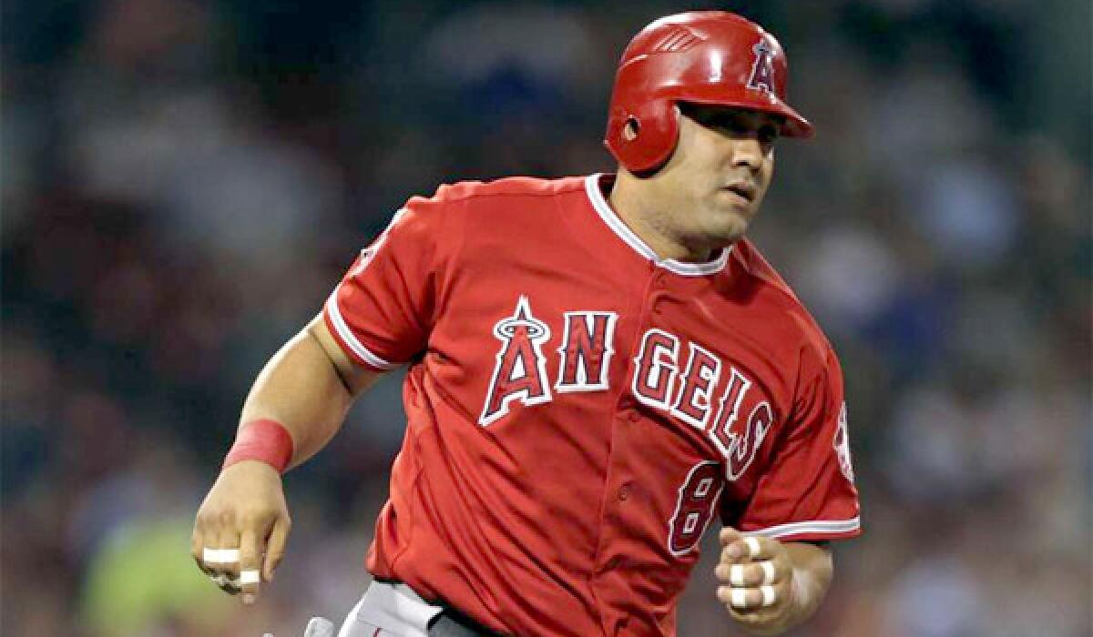 Former Angels designated hitter Kendrys Morales hit .277 with 23 home runs and a .785 OPS for the Seattle Mariners last season.