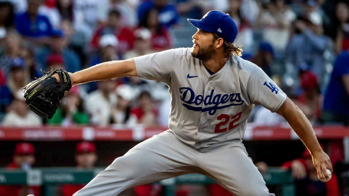 Dodgers pitcher Clayton Kershaw says sore left shoulder will