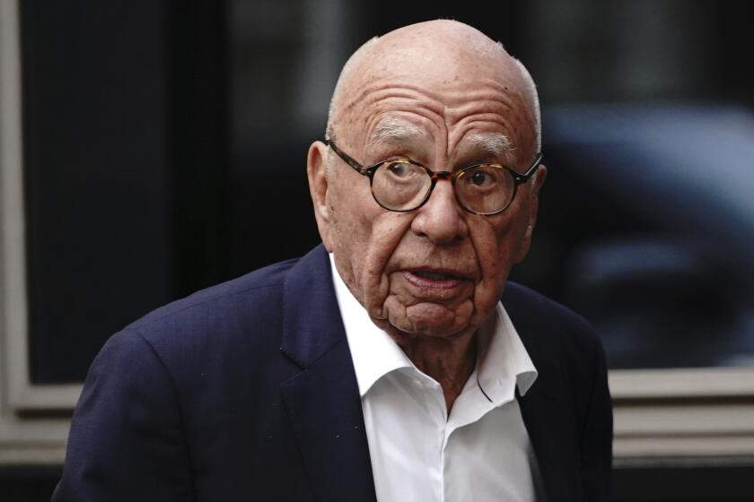 Rupert Murdoch is shown at his annual party at Spencer House, St James' Place in London.,Thursday June 22, 2023. (Victoria Jones/PA via AP)