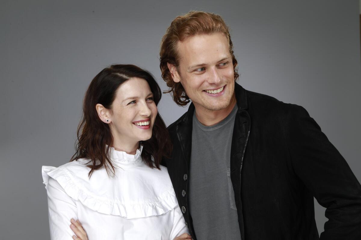 Caitriona Balfe and Sam Heughan star in the Starz drama series based on the historical time travel novels by Diana Gabaldon, "Outlander."