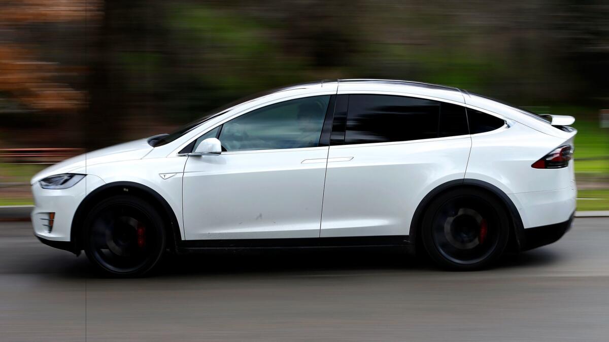 Tesla delivered about 11,550 Model X SUVs in the first quarter.