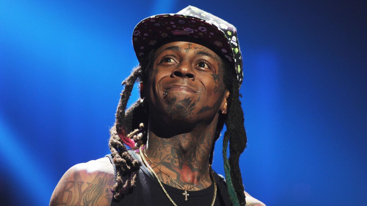 Rapper Lil Wayne at the iHeartRadio Music Festival in Las Vegas in September 2015.