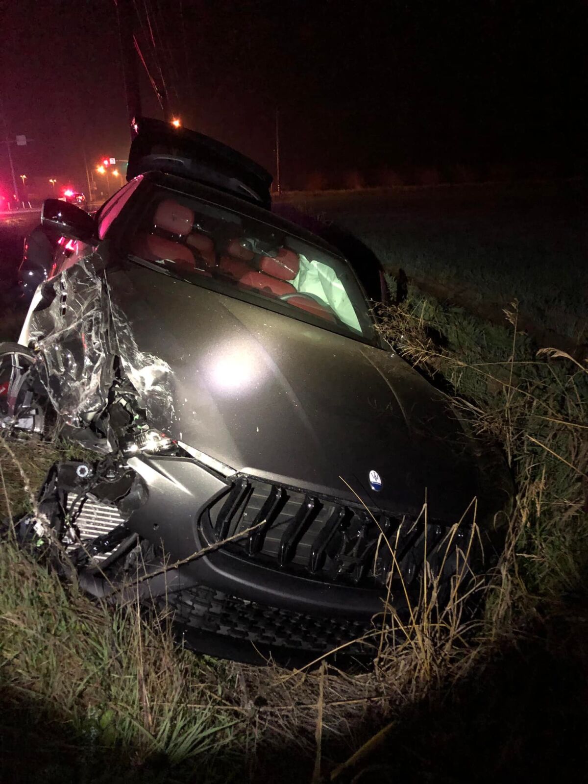 Merced Police say a woman driving at 125 mph in her Maserati had a blood alcohol content over twice the legal limit