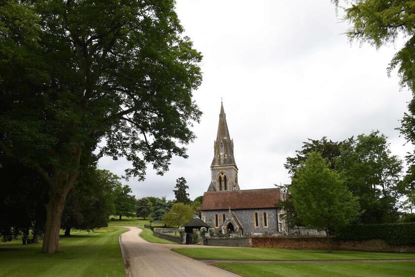 A view of St. Mark's Church in Englefield, west of London, on May 20, 2017.