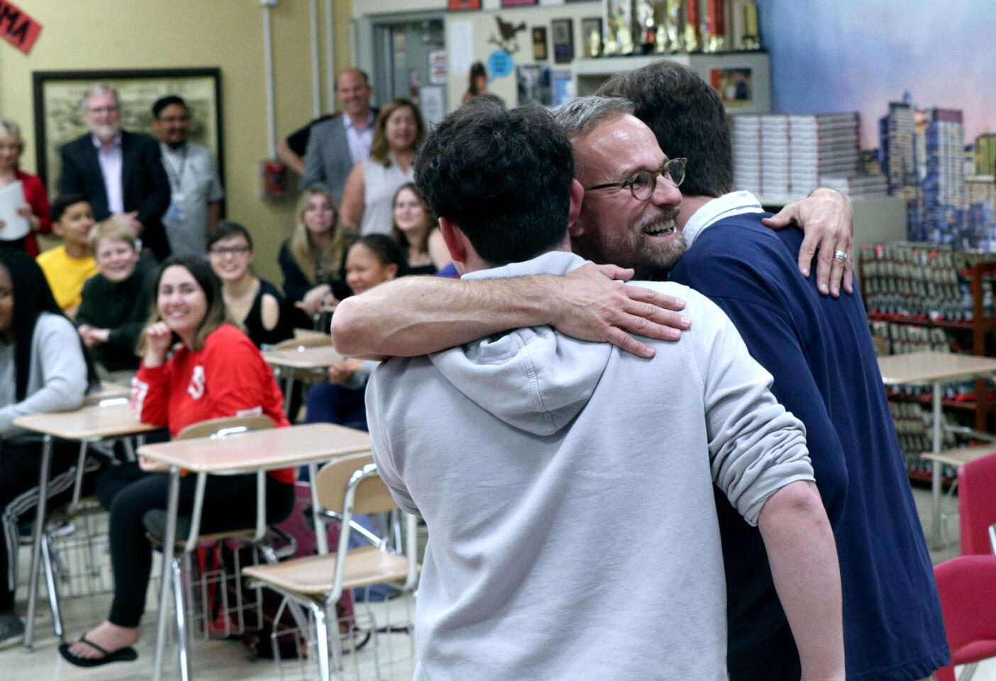 Photo Gallery: Drama teacher Meyers named Teacher of the Year