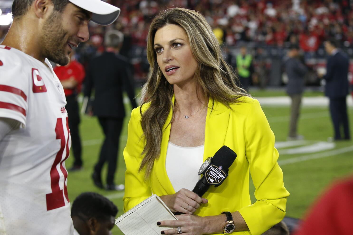 He got it from Tom Brady: $30 million Erin Andrews recounts Jimmy Garoppolo  dropping the 'baby' line on her - The SportsRush