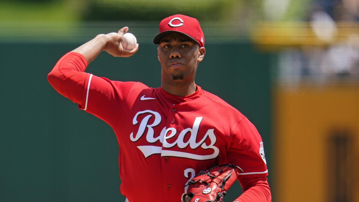 Things are looking up for Reds rookie Hunter Greene, just as he envisioned  - Los Angeles Times