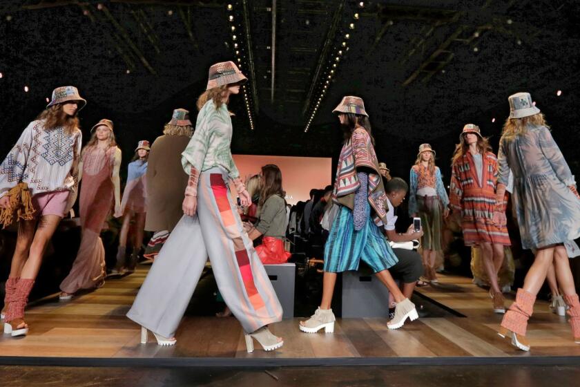 BCBG Max Azria failed to keep up as shoppers turned both increasingly online and to lower-priced fast-fashion rivals, analysts say. Above, its spring 2016 collection modeled during Fashion Week in New York.